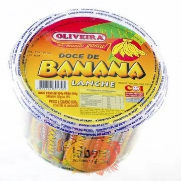 Banana Lanche Oliveira 600 grs.